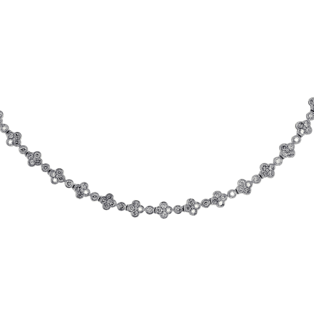 NFR72693. 14K Solid Gold Diamond Necklace