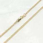 Load image into Gallery viewer, 035SPLLG. 14K Solid Gold Wheat Chain
