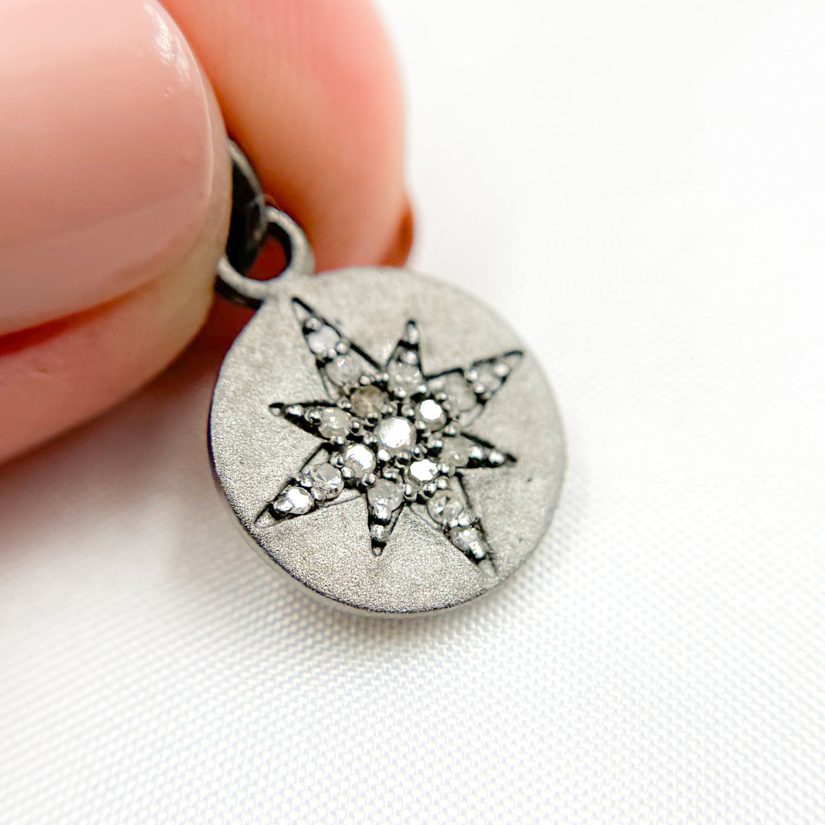 Buy Now Silver Round Star Charm