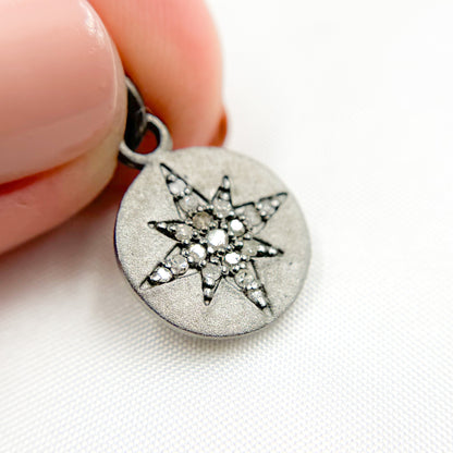 Buy Now Silver Round Star Charm