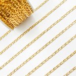 Load image into Gallery viewer, V314GF. 14K Gold Filled Diamond Cut Flat Marina Link Chain