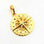 Load image into Gallery viewer, DP763. Diamond Sterling Silver Nautical Compass Pendant
