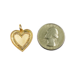 Load image into Gallery viewer, 14K Gold with Diamonds Heart Shape Charm.  GDP141
