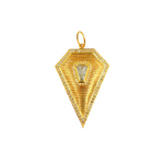 Load image into Gallery viewer, 14K Solid Gold Charm. Diamond Pendant with Diamonds. CGDP41
