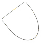 Load image into Gallery viewer, Z36GB1F. Sterling Silver Oxidized Satellite Chain with Gold Cubes
