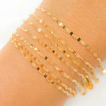Load image into Gallery viewer, V197GF. 14k Gold Filled Flat Marina Link Chain
