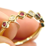 Load image into Gallery viewer, 14K Solid Gold Diamond &amp; Ruby Ring. RAC00547RU
