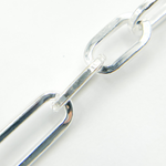 Load image into Gallery viewer, Sterling Silver Flat Long and Short Link Chain