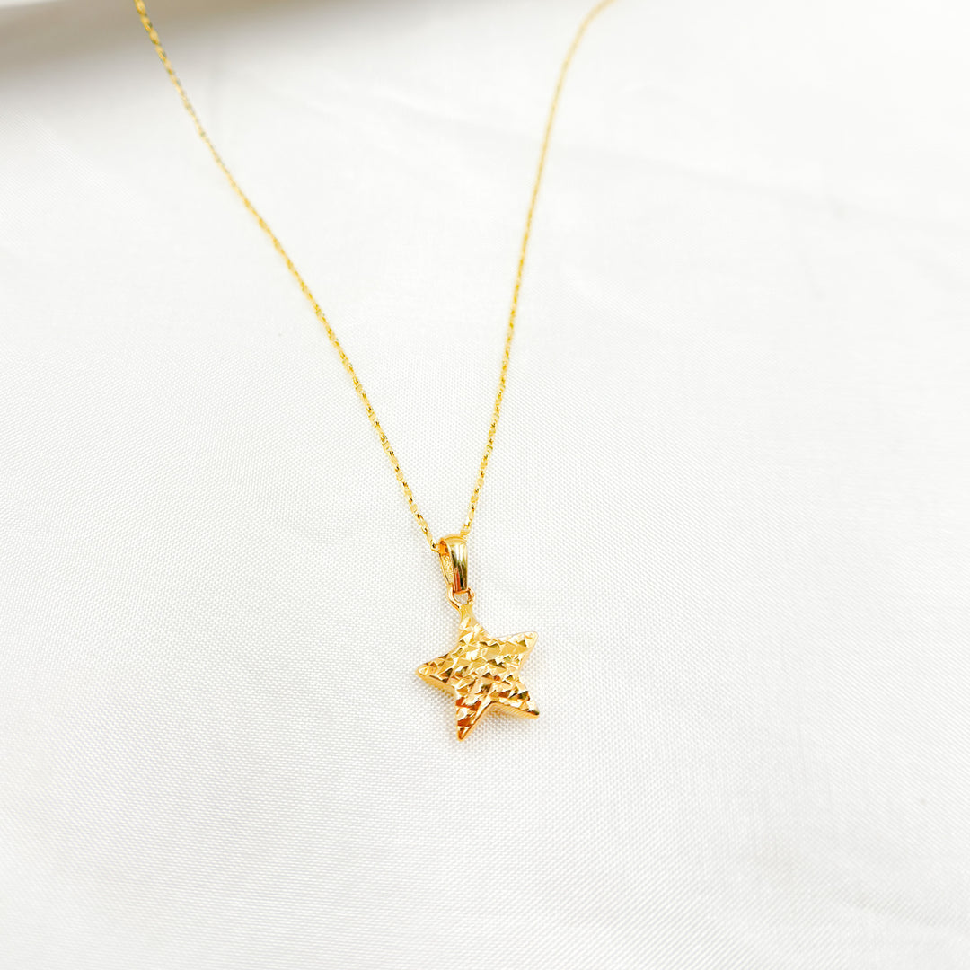 GDP098. 14K Solid Gold Star Charm