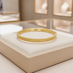 Load image into Gallery viewer, Bangle1. 14K Solid Gold Bangle Smooth and Hammered