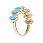 Load image into Gallery viewer, RAZ02180TQ. 14K Solid Gold Turquoise Gemstone Ring