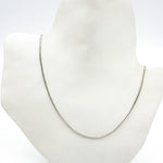 Load image into Gallery viewer, 035SP3TFWG. 14K White Solid Gold Wheat Chain
