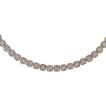 Load image into Gallery viewer, NFR72697. 14K Solid Yellow Gold Diamond Tennis Necklace