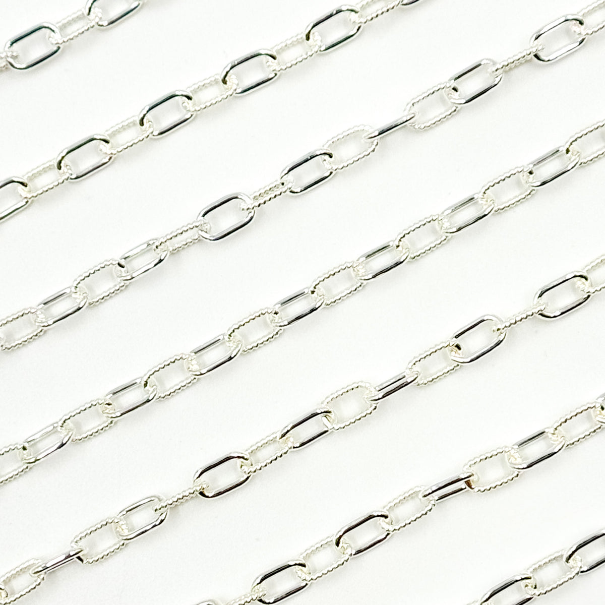 Elongated Twisted and Plain Cable Link Chains