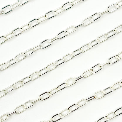 Elongated Twisted and Plain Cable Link Chains