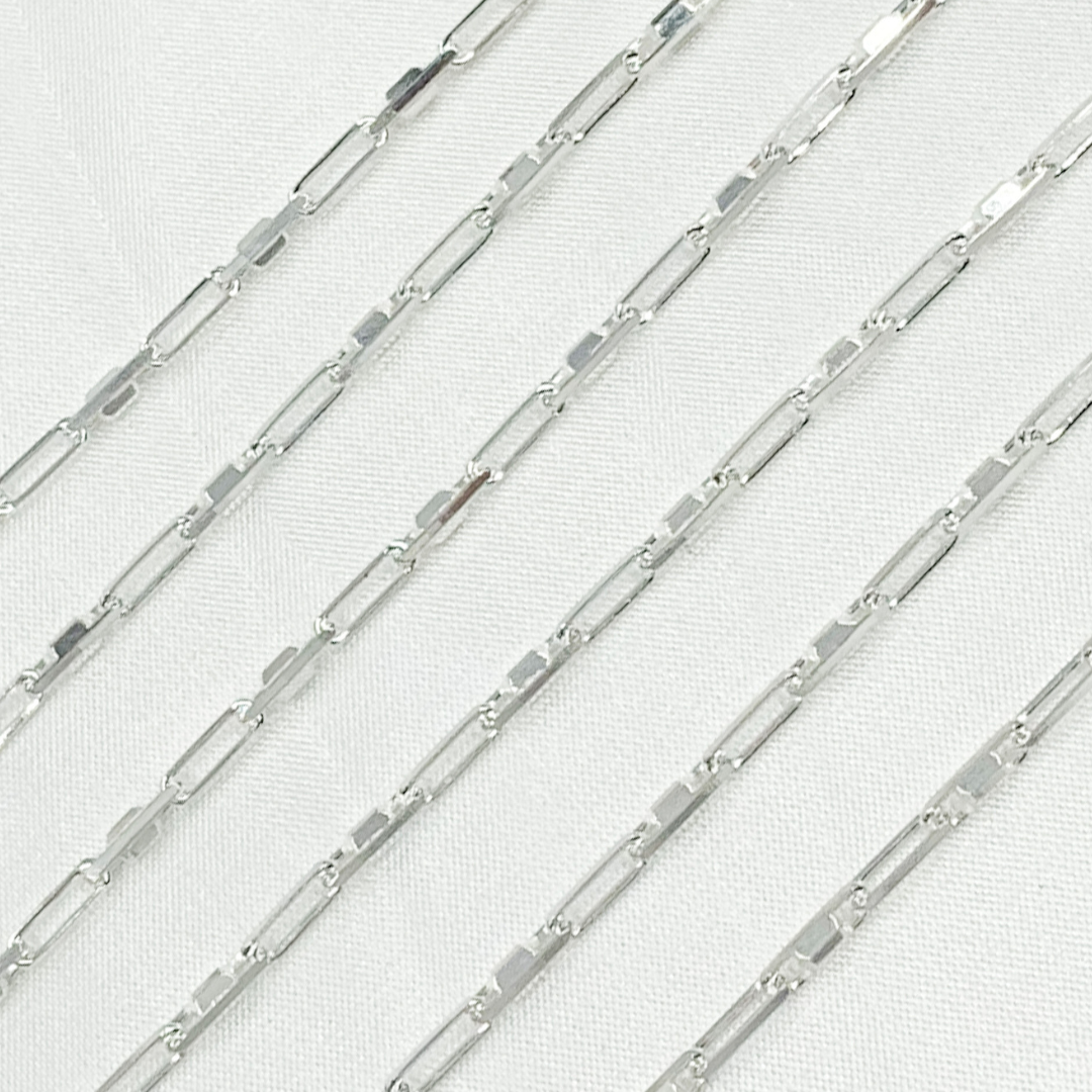 925 Sterling Silver Diamond Cut Oval Link Chain. X36SS