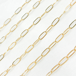 Load image into Gallery viewer, 14k Gold Filled Flat Paperclip Chain