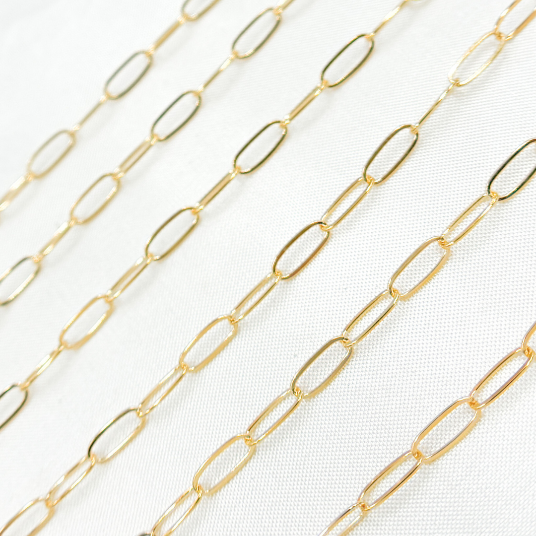 14k Gold Filled Flat Paperclip Chain