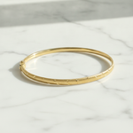 Load image into Gallery viewer, Bangle17. 14K Solid Gold Matte Textured Bangle