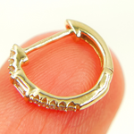 Load image into Gallery viewer, EHB56581. 14K Gold &amp; Diamonds Huge Earrings