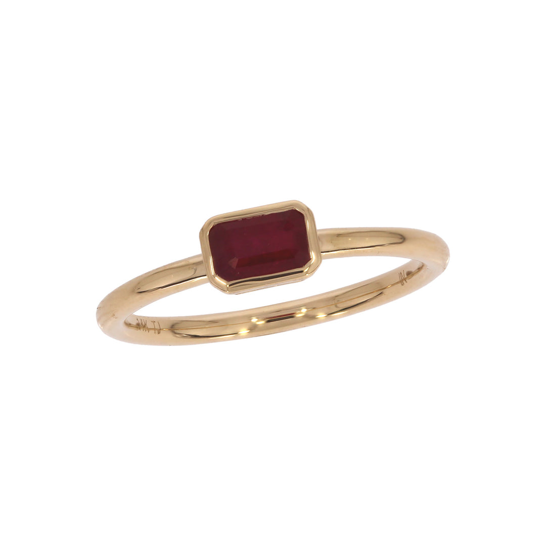 CR96339. 14k Solid Gold Gemstone Ring
