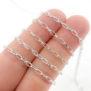 Shop Now Sterling Silver Diamond Cut Box Link Chain