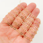 Load image into Gallery viewer, 058FL1BLbyFt. 14k Solid Yellow Gold Smooth Flat Oval Link Chain

