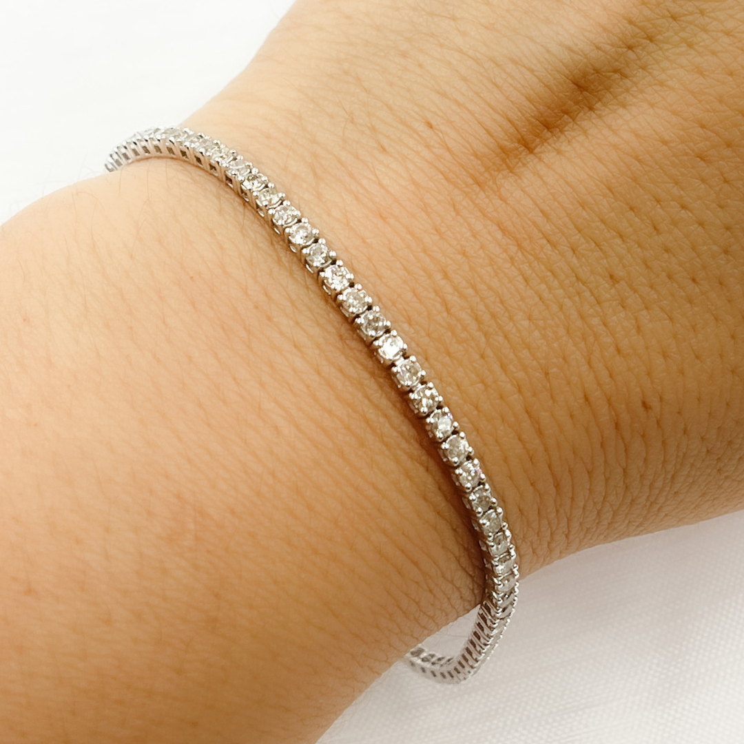 VT20BT120A. 14K Gold Diamond Bracelet