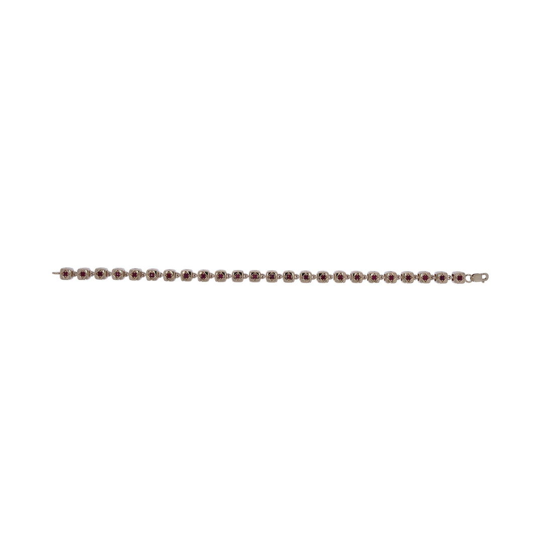 BFZ61398RU. 14K Solid Gold Ruby Fancy Bracelet