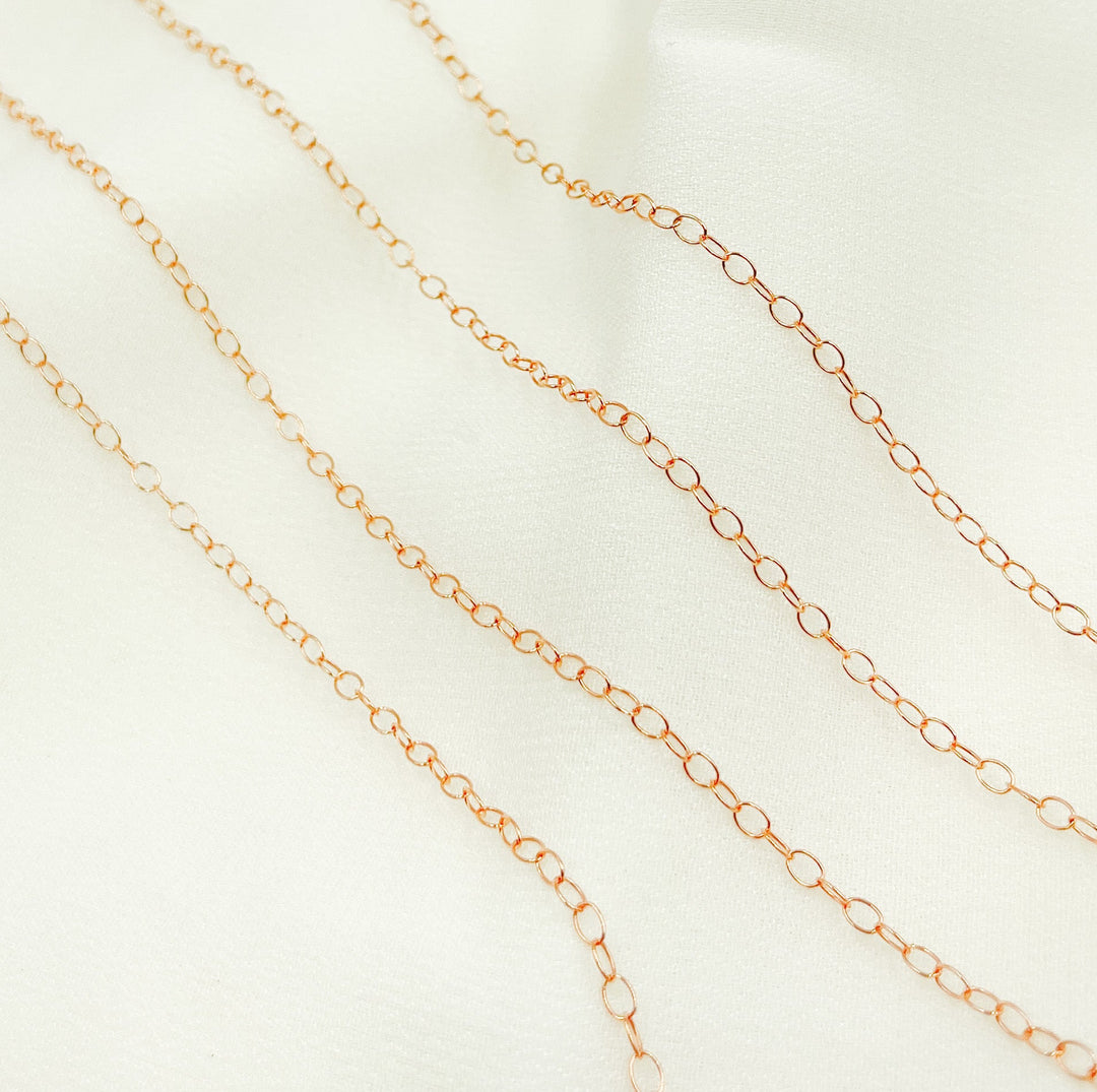 Rose Gold Filled Cable Chain. 1310RGF