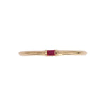 Load image into Gallery viewer, RAA01545. 14K Solid Yellow Gold Solo Baguette Ring