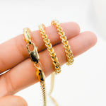 Load image into Gallery viewer, 100HVI2004000. 14K Solid Yellow Gold Franco Hollow Chain Necklace