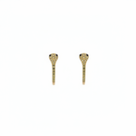 Load image into Gallery viewer, HP404198. 14k Solid Gold Diamond and Gemstone Snake Hoop Earrings