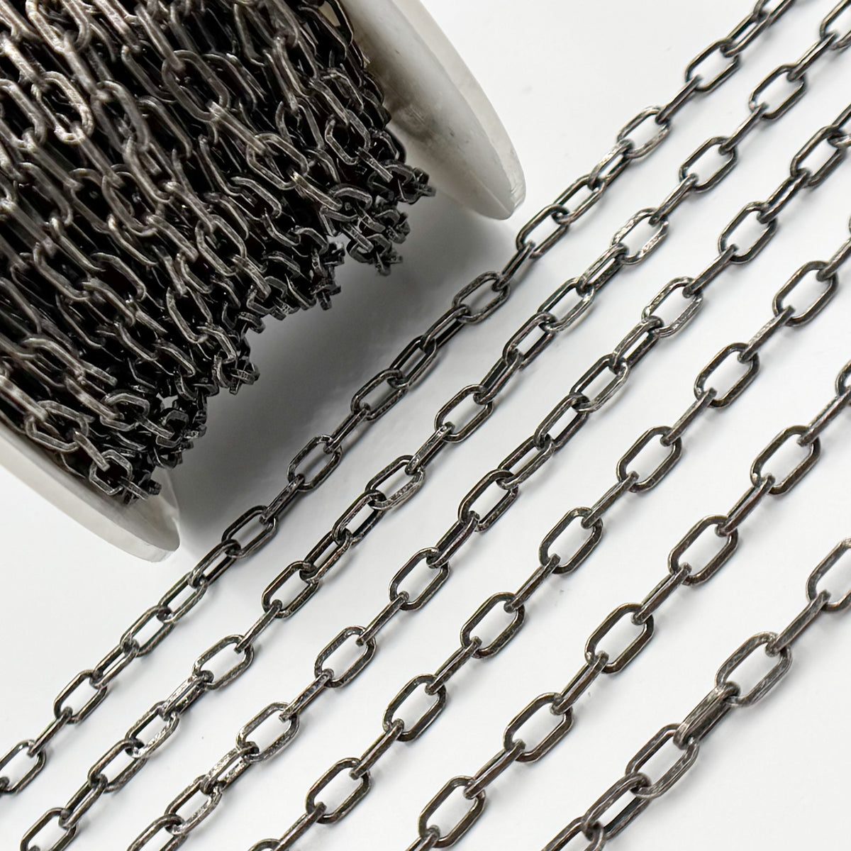 Silver Flat Thick Cable Chain