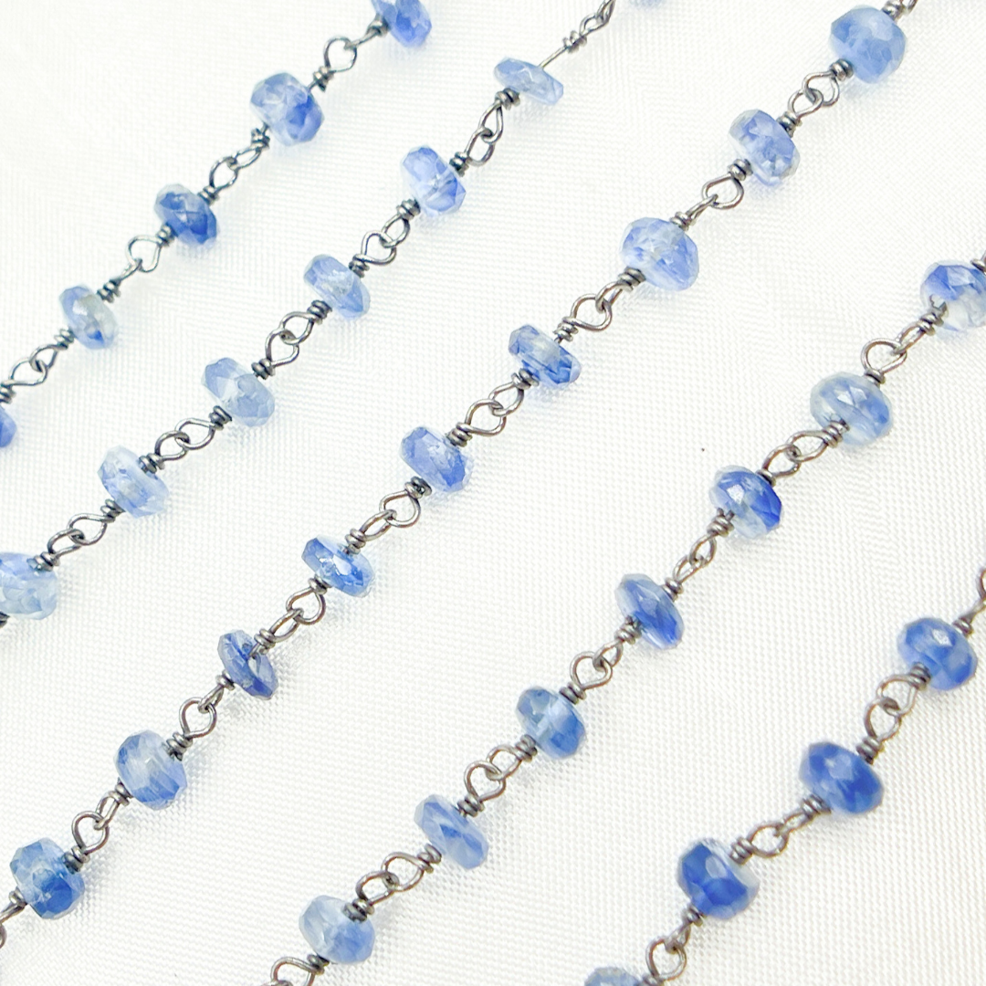 KYA1. Kyanite Oxidized Wire Chain