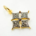 Load image into Gallery viewer, DC204. Diamond Sterling Silver Fancy Shape Pendant
