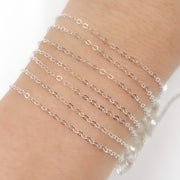 Silver Flat Cable Chain