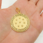 Load image into Gallery viewer, DP400. Diamond Sterling Silver Round Stars Pendant
