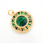 Load image into Gallery viewer, 14K Gold Roman Clock Pendant