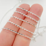 Load image into Gallery viewer, Z16SS. Sterling Silver Flat Cable Chain
