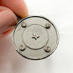 Load image into Gallery viewer, DP791. Diamond Sterling Silver Round Star Pendant
