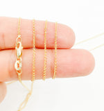 Load image into Gallery viewer, 020SPLT4. 14K Solid Gold Wheat Chain Necklace
