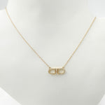 Load image into Gallery viewer, 14k Solid Gold Diamond Baguette Paperclip Link Necklace. NFC70796
