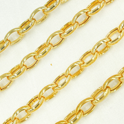 14k Gold Plated 925 Sterling Silver Smooth Oval Link Chains