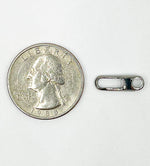 Load image into Gallery viewer, Black Rhodium Shiny 925 Sterling Silver Shiny  Clasp 15x5mm. 1356BRS
