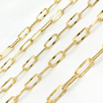 Load image into Gallery viewer, Gold Plated Sterling Silver Textured Paperclip Chains