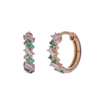 Load image into Gallery viewer, EHF57672. 18K Solid Gold Diamond &amp; Gemstone Earrings
