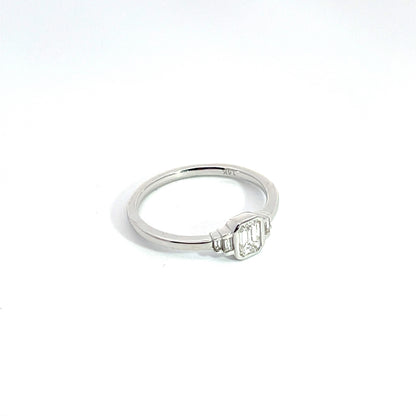 14k Solid Gold Rectangle Ring.