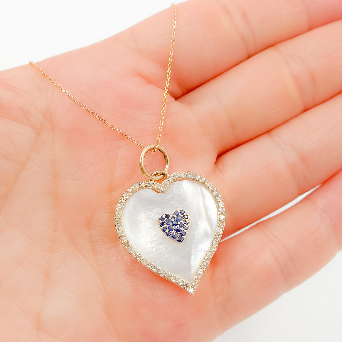 KG231. 14K Solid Gold Heart Pendant