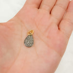 Load image into Gallery viewer, DC296. Diamond Sterling Silver Drop Charm
